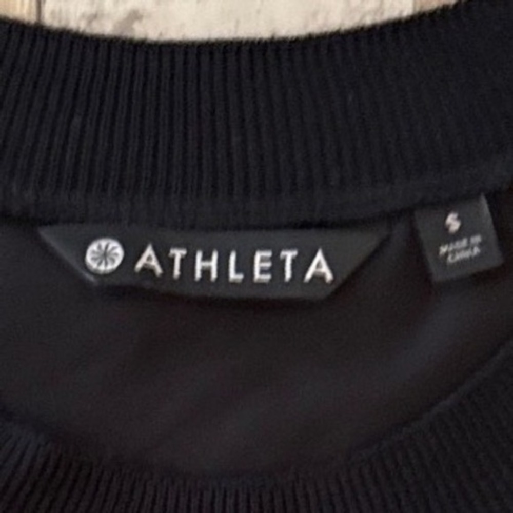New Athleta Zephyr Shell Pullover Womens Ribbed Tank Top Featherweight Black S - Picture 5 of 10